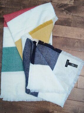 Authentic Hudson's Bay Company (HBC) Multi-Stripe Scarf - Signature Colors